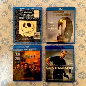 58. Movies Blue-Ray 4 for the price of one.